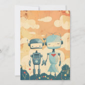 Robot Science Fiction Paar Kaart (Voorkant)