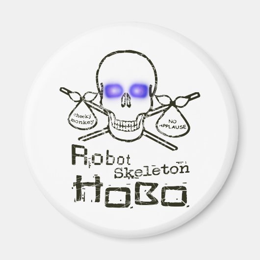 Robot Skeleton Hobo Magneet (Voorkant)