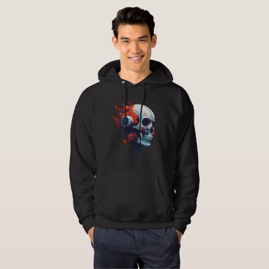 Robot Skull Hoodie (Voorkant volledig)