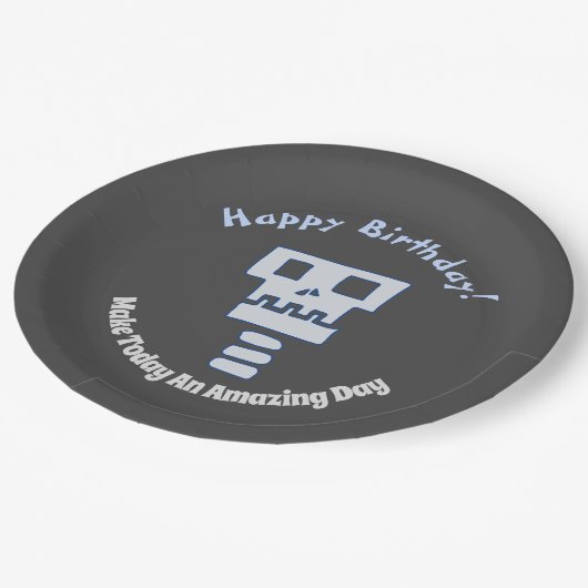 Robot Skull Paper Bord (Gekanteld)