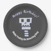 Robot Skull Paper Bord (Voorkant)