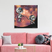 Robot Space Walk Canvas Afdruk (Insitu (Woonkamer))