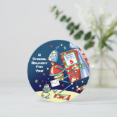 Robot, speciale levering, de vijfde verjaardag van kaart (Staand voorkant)