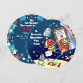 Robot, speciale levering, de vijfde verjaardag van kaart (Voorkant / Achterkant)