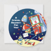 Robot, speciale levering, de vijfde verjaardag van kaart (Voorkant)