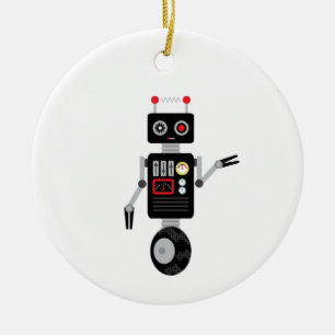 Robot Speelgoed Keramisch Ornament