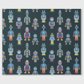 Robot-speelgoed voor kinderen cadeaupapier (Vlak)