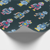 Robot-speelgoed voor kinderen cadeaupapier (Hoek)