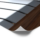 Robot speelt op piano poster (Hoek)