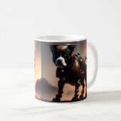 Robot Staffordshire Bull Terrier, Coffee Mok (Voorkant rechts)