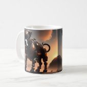 Robot Staffordshire Bull Terrier, Coffee Mok (Voorkant links)