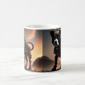 Robot Staffordshire Bull Terrier, Coffee Mok (Center)