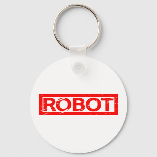 Robot Stamp Sleutelhanger (Voorkant)