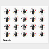 Robot Star Ronde Sticker (Vel)