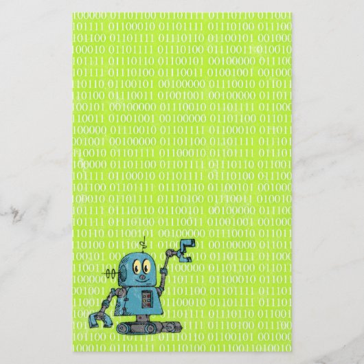 Robot Stationery Briefpapier (Voorkant)
