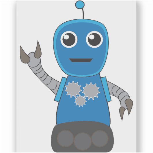 Robot Sticker (Voorkant)
