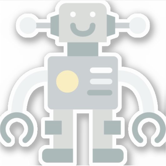 robot sticker (Voorkant)