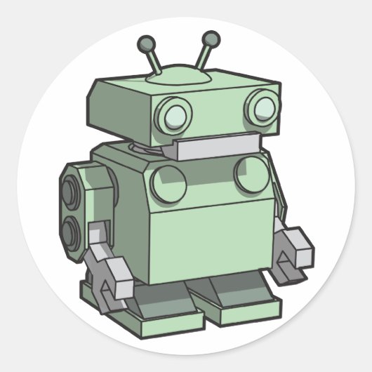 Robot sticker groot (Voorkant)