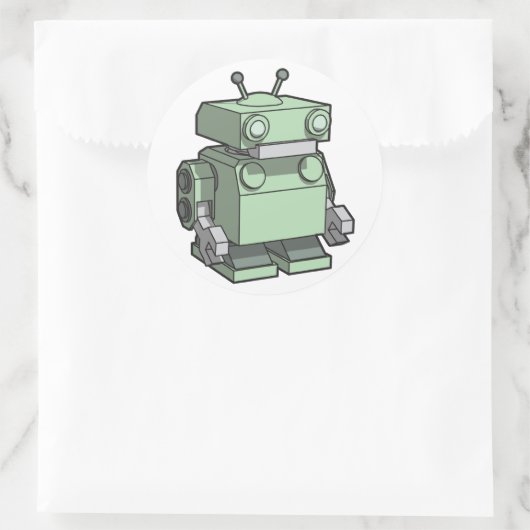 Robot sticker groot (Tas)