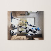 Robot stofzuiger legpuzzel (Horizontaal)