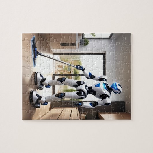 Robot stofzuiger legpuzzel (Horizontaal)