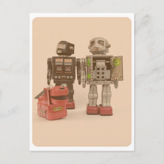 Robot Suburbia Briefkaart (Voorkant)