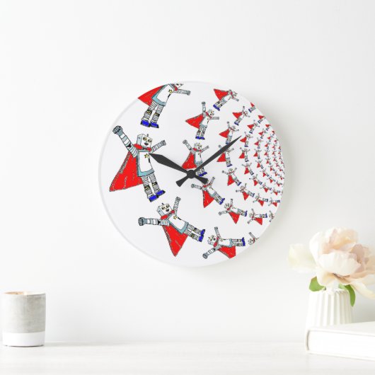 Robot Superheld Wall klok (Huis)