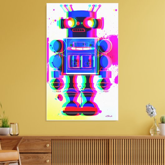 Robot Suspect Number 4 Canvas Afdruk (Insitu (Woonkamer))