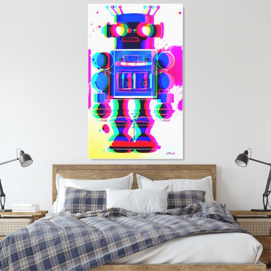 Robot Suspect Number 4 Canvas Afdruk (Insitu (Slaapkamer))