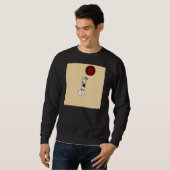 Robot Sweatshirt Black (Voorkant volledig)