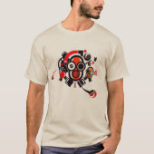 Robot T-Shirt Robotics Engineer Club Design Cool T (Voorkant)