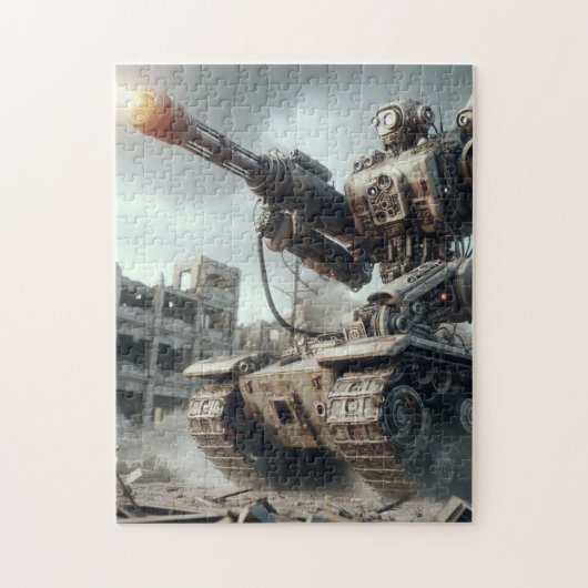 Robot Tank Legpuzzel (Verticaal)