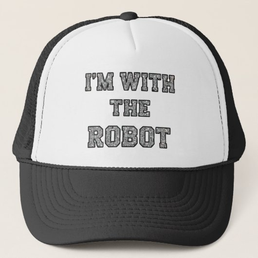 Robot Tekst Hoed Trucker Pet (Voorkant)