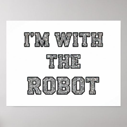 Robot Text Poster (Voorkant)
