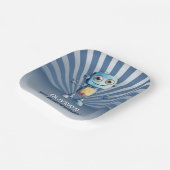 Robot thema 1e verjaardagsfeestje papieren bordje (Gebogen)