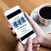 Robot Thema 5e verjaardagsfeestje Kaart