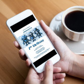 Robot Thema 7e Verjaardagsfeestje Kaart