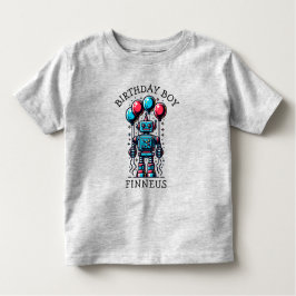 Robot thema verjaardag jongen kinder shirts
