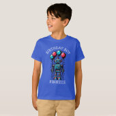 Robot thema verjaardag jongen t-shirt (Voorkant volledig)