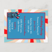 Robot Theme Boy's Verjaardag Briefkaart (Achterkant)