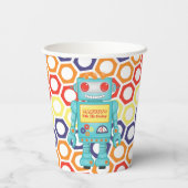 Robot Thleed Party Papieren Bekers (Achterkant)