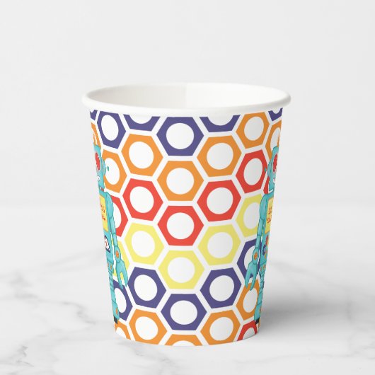 Robot Thleed Party Papieren Bekers (Links)