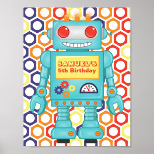 Robot Thleed Party Poster