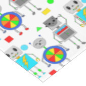 Robot Thmed Boy's Birthday Party Tafelkleed (Gekanteld)