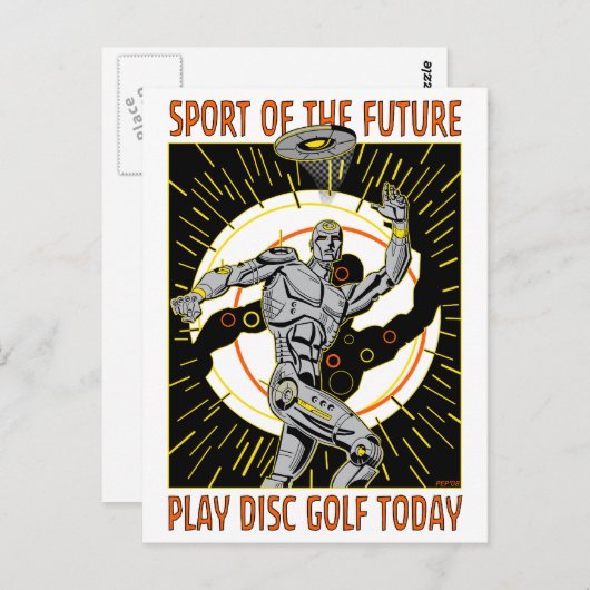 Robot Thrower #1 Briefkaart (Voorkant / Achterkant)