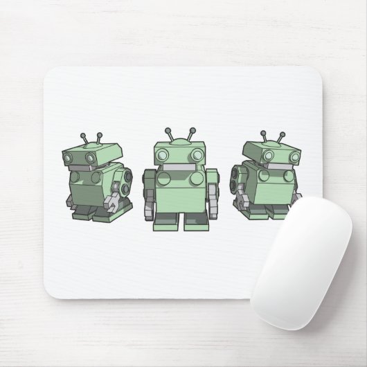 Robot Trio mousepad Muismat (Met muis)