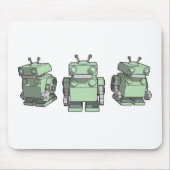 Robot Trio mousepad Muismat (Voorkant)