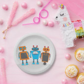 Robot Trio Papieren Bordje (Feest)