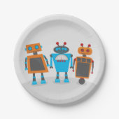 Robot Trio Papieren Bordje (Voorkant)