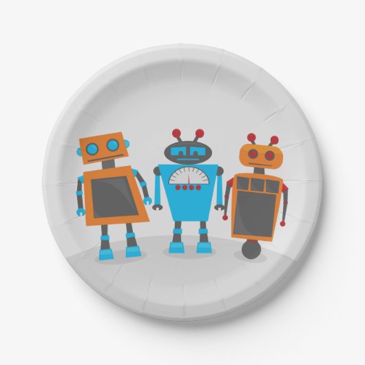 Robot Trio Papieren Bordje (Voorkant)